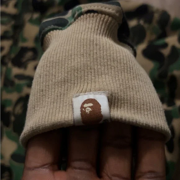 BAPE Shark Full Zip Hoodie Green Camo - Picture 2 of 7